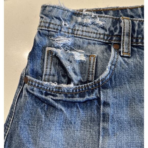 ZARA Women’s Size 4 Distressed Cut Off Shorts Embroidered Sexy Festival Boho - Picture 7 of 11